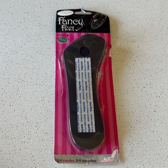 Fancy Feet Black 3/4” Insoles - pack of 6 - opened but unused - Picture 1 of 4